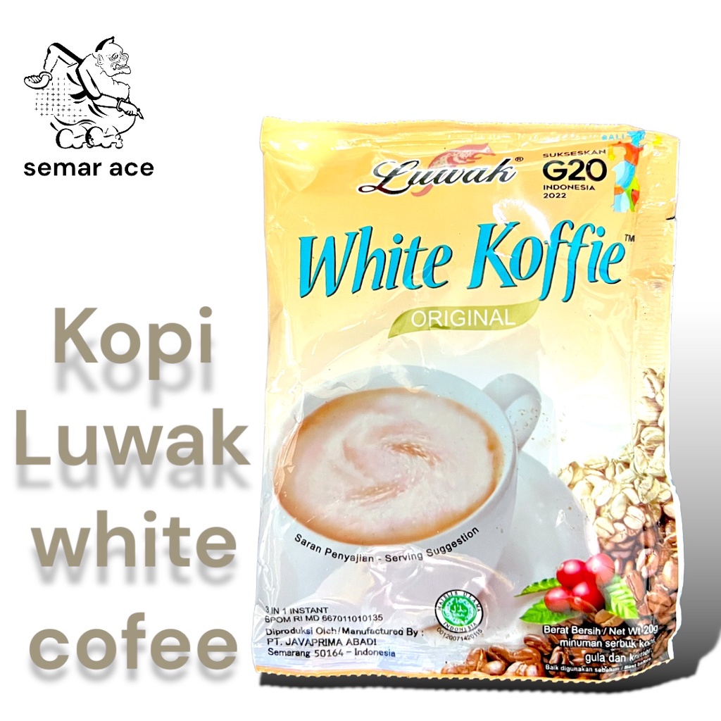 KOPI LUWAK WHITE KOFFIE 1 RENCENG ISI 10 PCS