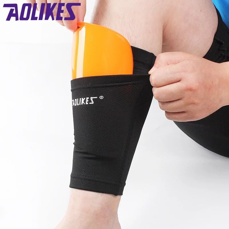 (COD) AOLIKES T-79 Dekker Deker Pelindung Kaki Shin Guard Futsal Sepak Bola