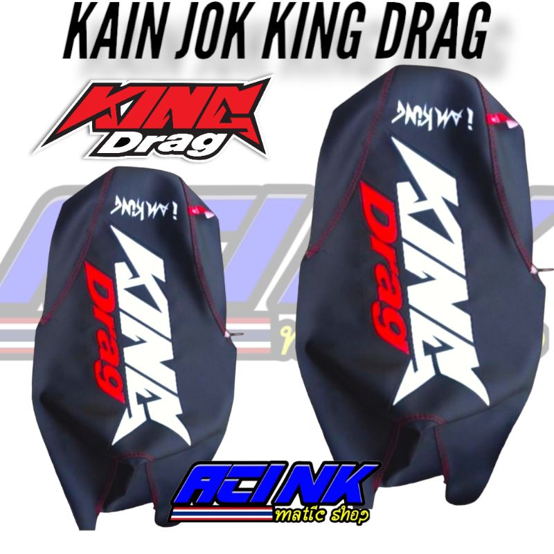 Kain jok king drag sarung jok king drag cover jok KINGBDRAK MALASYA universal semua motor pnp