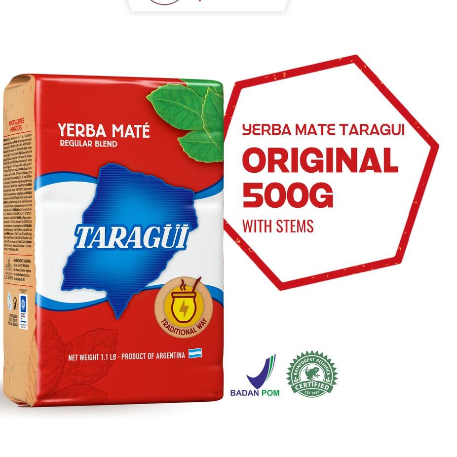 

✹ Taragui Yerba Mate Original with stems 500g | Teh Botanikal Argentina ❉