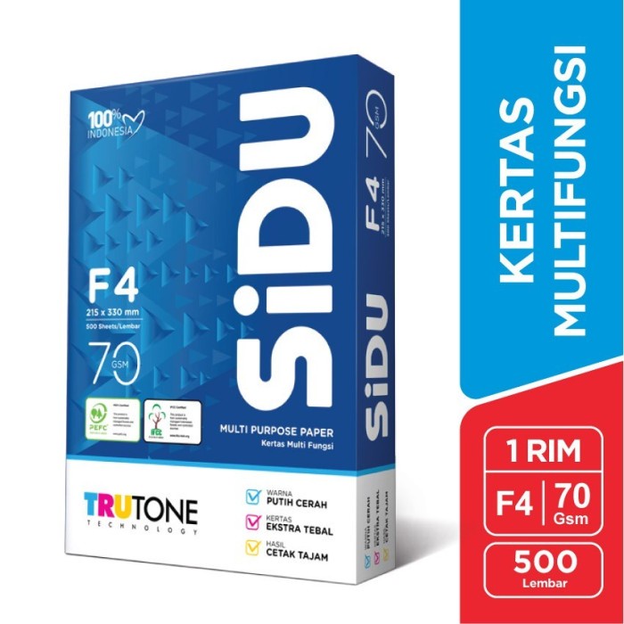 

%$%$%$%$] Sidu Kertas Polos - HVS F4 215x330mm 75gsm