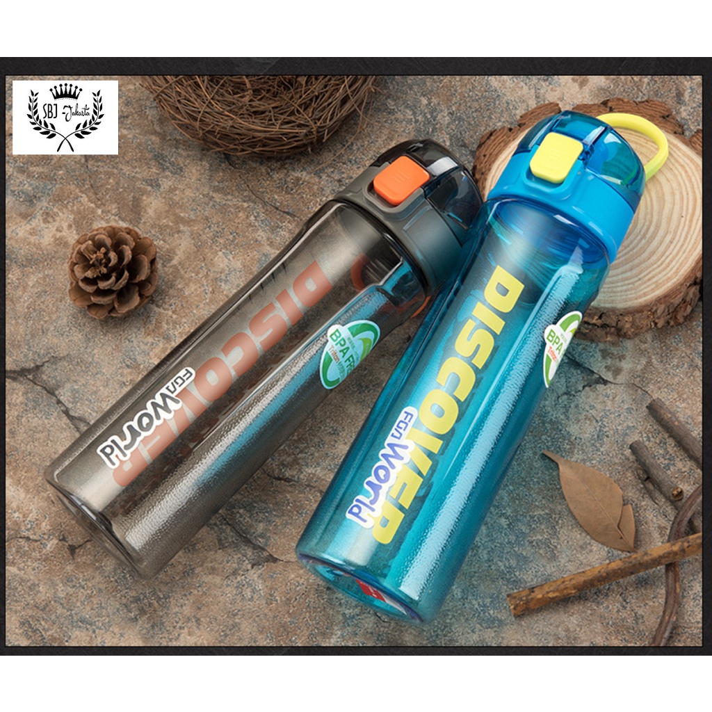 BOTOL MINUM TRITAN 100% BPA FREE FGA DISCOVER SPORT EDITION - 750ml - TANPA SEDOTAN