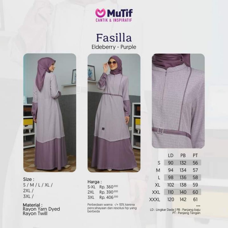 gamis terbaru Mutif Fasilla