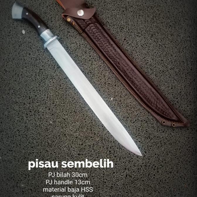 Golok Pisau Sembelih Jagal Super Tajam Baja HSS ex gergaji Bisa COD