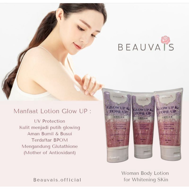 Jual Lotion glow up pemutih seluruh tubuh 10 x lebih cepat Shopee