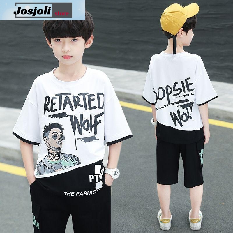 JOSJOLI_STORE/Baju Anak Opsie XS/Atasan Anak Laki-Laki Lengan Pendek/Ideal 7-11 Tahun