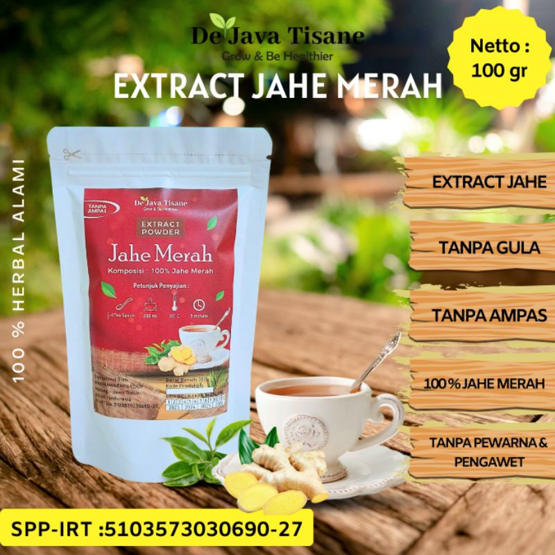 

Ekstrak Jahe Merah 100 gr Red Ginger Extract Powder Sari Jahe Merah Non Gula Immune Booster