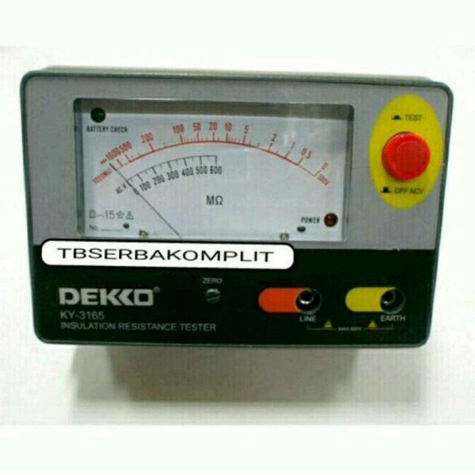 Dekko KY-3165 ukur Analog Insulasi megger ky3165 mirip kyoritsu 3165 sumberh11 Murah