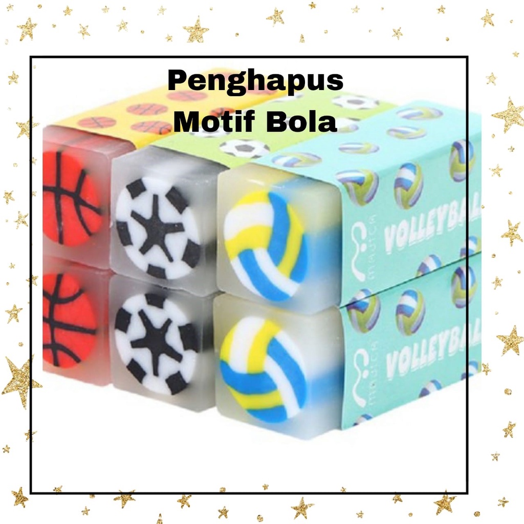 

PENGHAPUS GAMBAR BOLA BESAR ALAT TULIS ERASER BOLA SPORT LUCU RANDOM