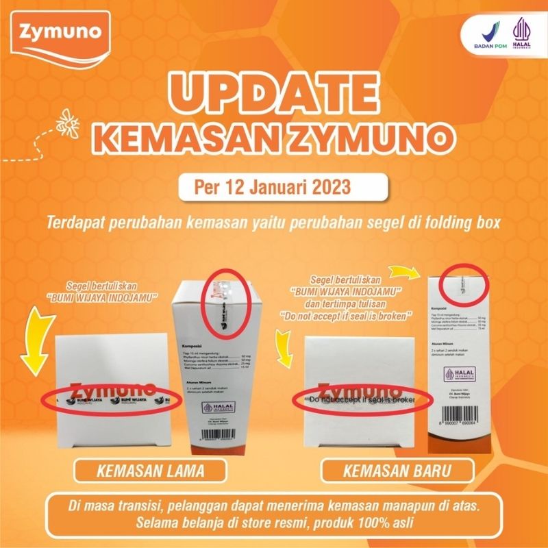 ZYMUNO - Vitamin Herbal Cegah Kanker Tingkatkan Daya Tahan Tubuh Imun Jaga Kesehatan Tubuh Cegah Flu Demam Batuk Masalah Pencernaan Bantu Percepat Penyembuhan Penyakit Booster Imun Isi 200ml