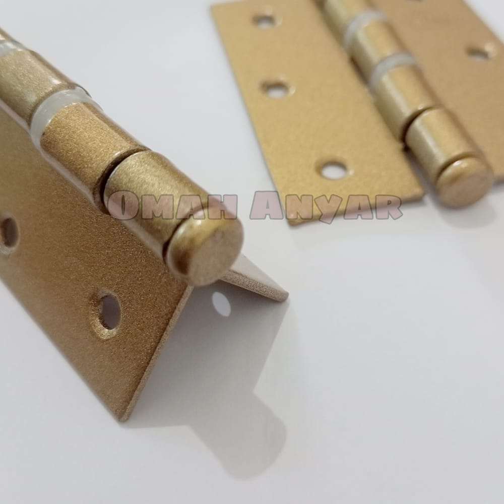 Engsel Pintu Jendela Proyek Tipis Rumah Solid Brass Hinges Chrome KING MURAH OBRAL