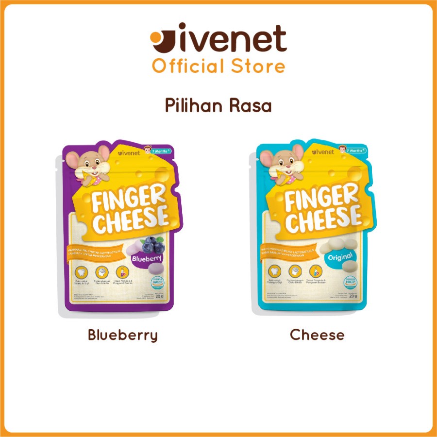 Ivenet Finger Cheese - Snack Jajanan Cemilan Permen Bayi dan Anak