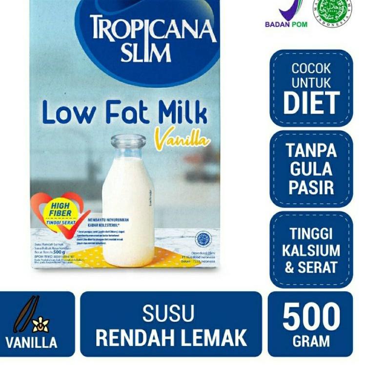 

TERBARU Tropicana Slim Susu Low Fat Vanilla 500gr - Bantu Turunkan Kolesterol