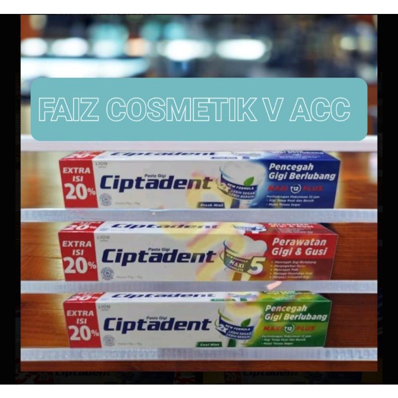 Ciptadent Pasta Gigi Extra Isi 20% Original [75 + 15gr murah]