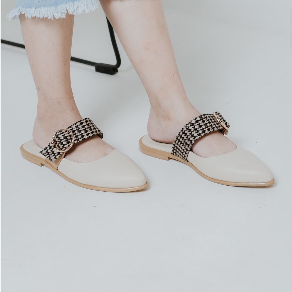 Dianable - Mecca Mules Shoes (Cream -  Cream Reborn)