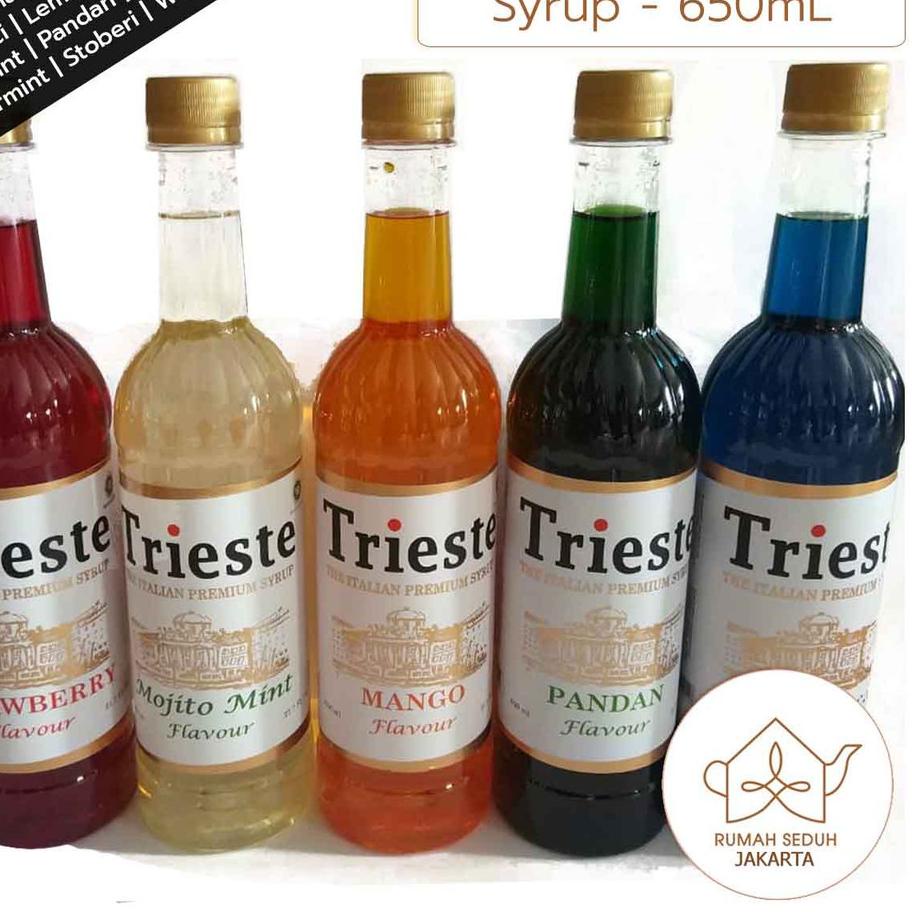 

PROMO [TD4] Trieste Italian Syrup 650 mL - Tea and Mojito Syrup Series - Mint, Lychee, Mango, Strawberry, Pandan