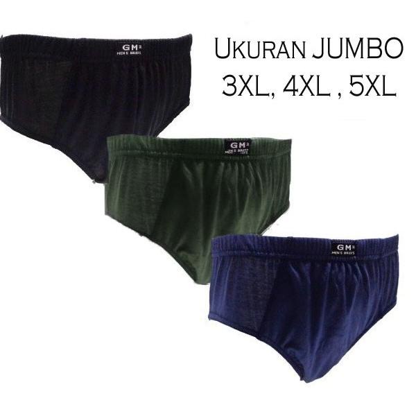 37 ISI 3 Celana Dalam Ukuran JUMBO 2XL.3XL, 4XL , 5XL / Pakaian Dalam Pria Celana Dalam / celana dal