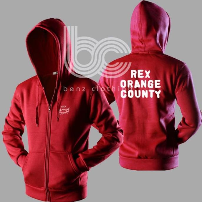 Jaket Hoodie Sweater Rex Orange County Outerwear Pria Wanita Zipper Resleting Depan Polos Sablon Pol