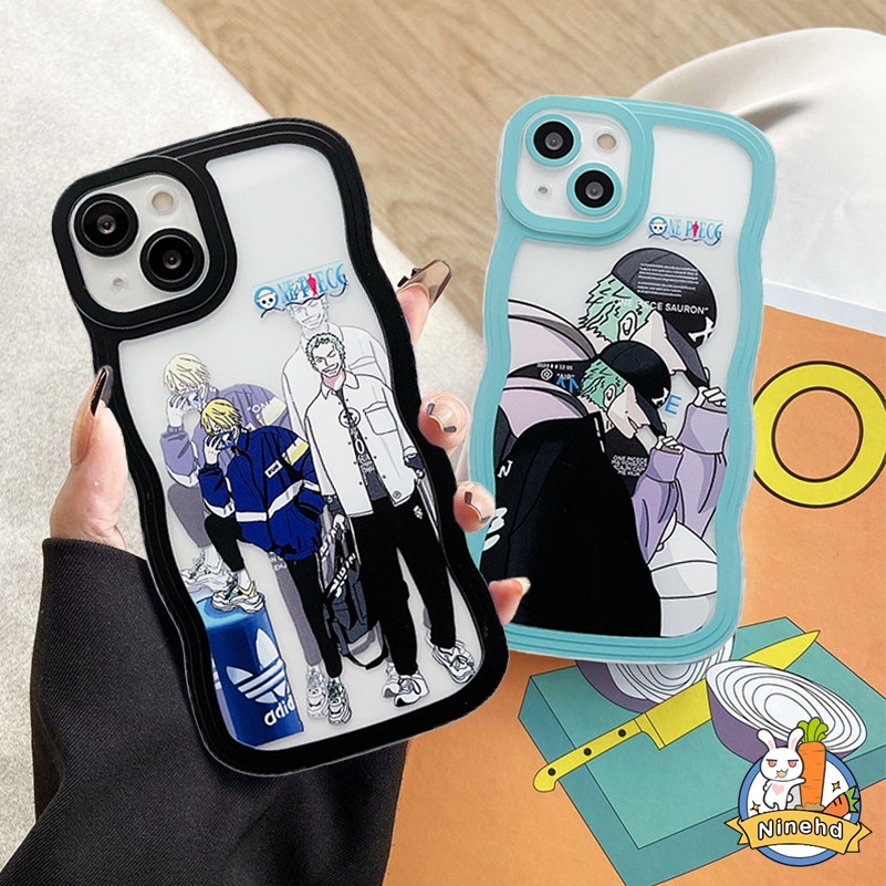 Oppo A17 A17K A77 A77s A57 A16 A16k A15 A15s A3s A5s A76 A96 A74 A54 A93 A94 A95 A92 A52 A53 A7 A5 A9 A7 F11 F9 Reno 7 6 5 Pro 8Z 7Z 6Z Fashion Anime One Piece Casing Hp Wavy Edge