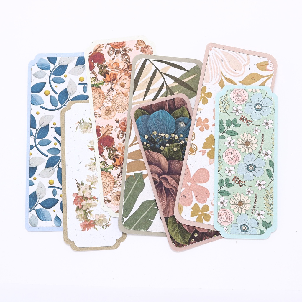 

[FLORAL SERIES] Pembatas Buku dari Kertas Daur Ulang / Bookmark from Recycled Paper by Maoelang Recycled Paper