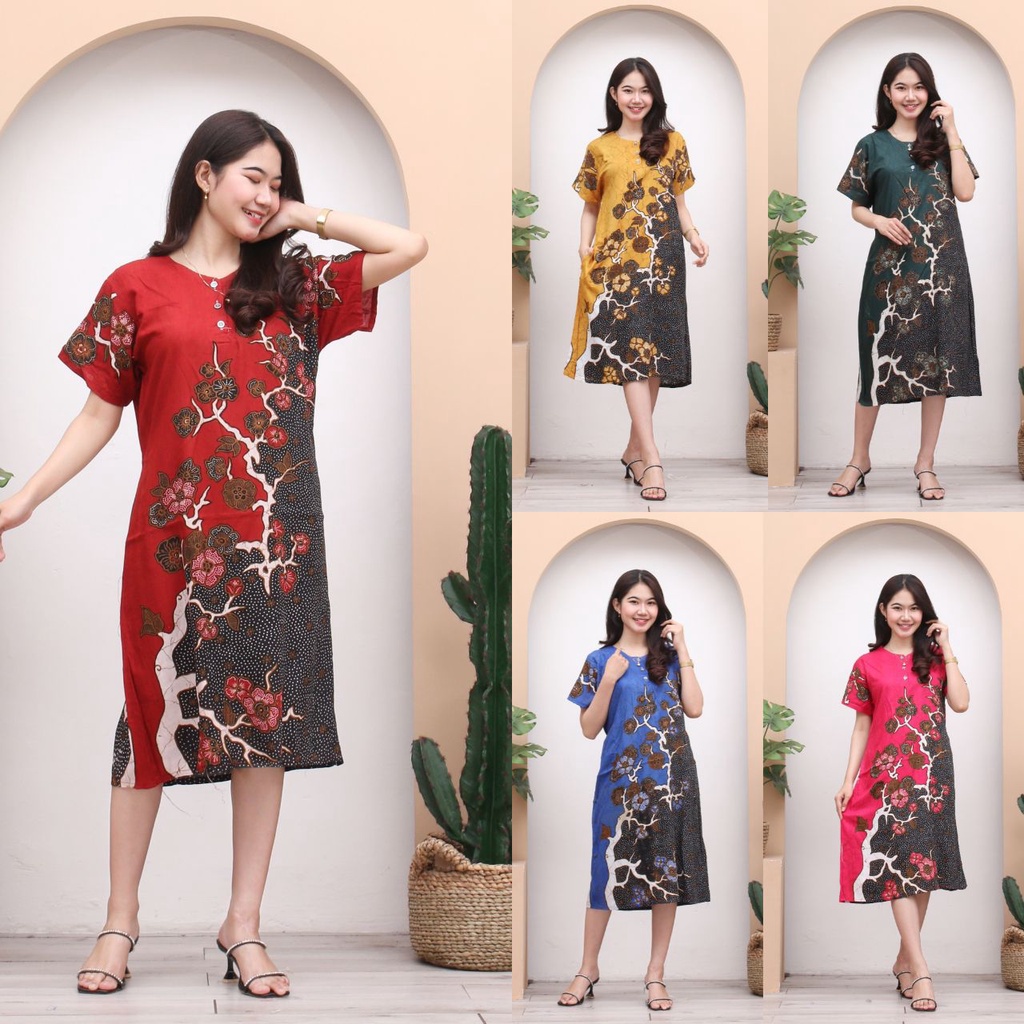 Daster Batik CARMELLA Daster Terbaru Cantik Daster Premium