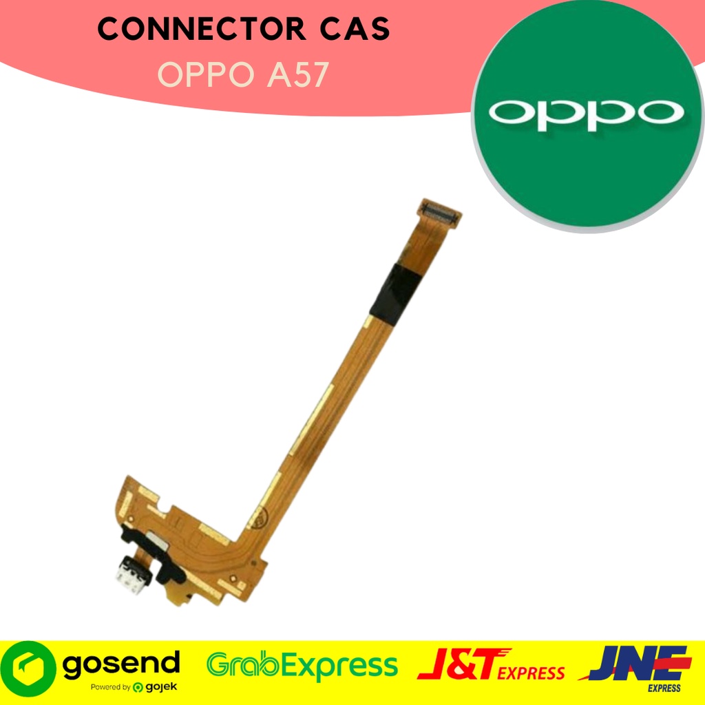 Konektor colokan cas Oppo A57 bergaransi