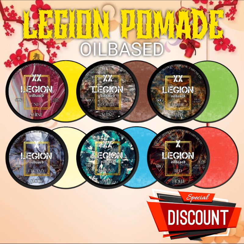 SATUAN POMADE OILBASED LEGION 60GRAM