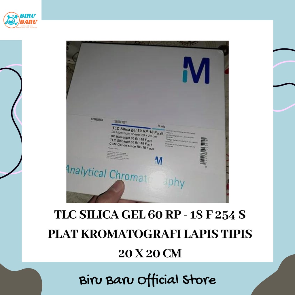 PLAT KROMATOGRAFI LAPIS TIPIS / PLAT KLT 20 X20 CM MERCK BEST SELLER