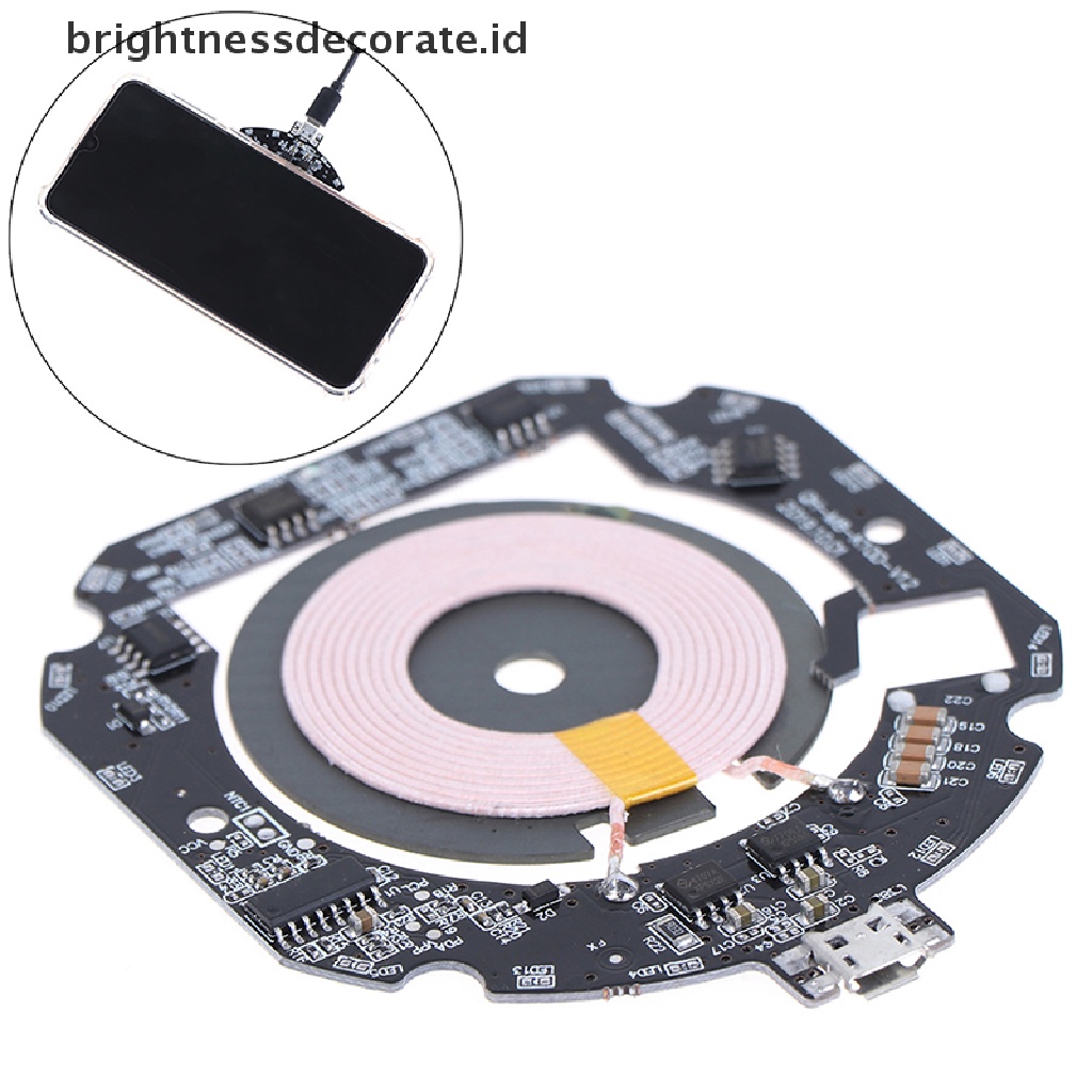 [Birth] 10w/15w QI Fast Wireless Charger PCBA Modul Papan Sirkuit Transmitter+Coil [ID]