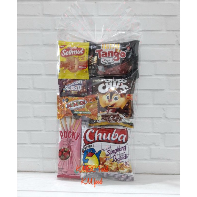 

10 Paket Goodie Bag Ulang Tahun - Bingkisan Hadiah Souvenir - Paket Snack D