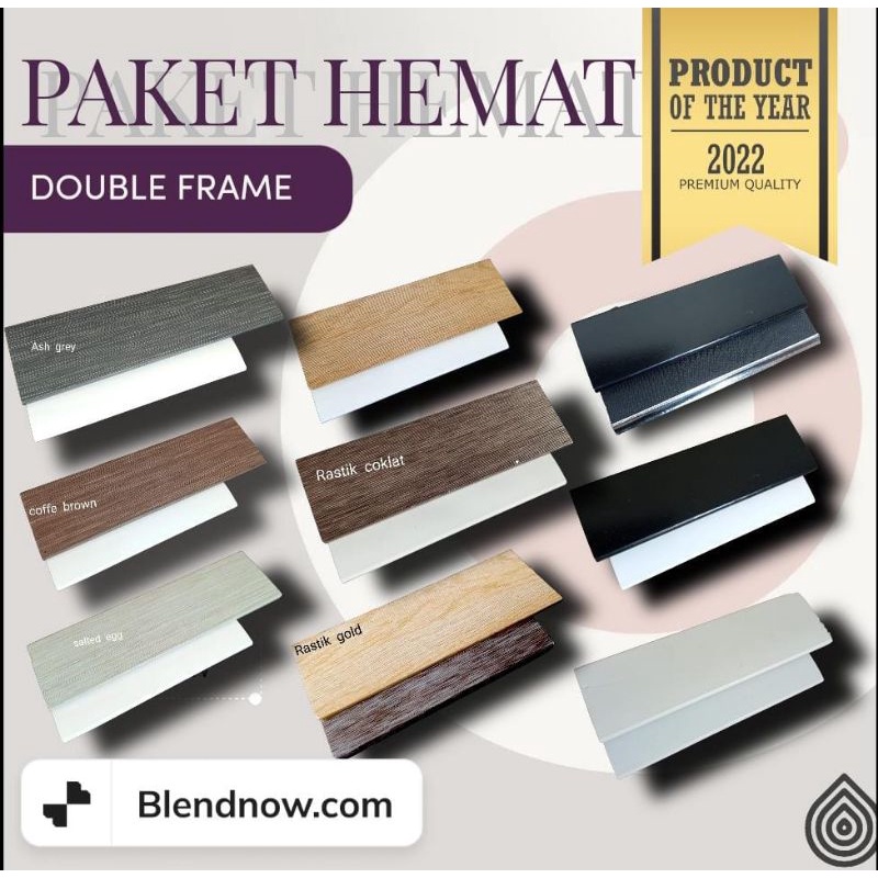 PAKET HEMAT BATANGAN MINIMALIS PIGURA S 418 + LINEN PANJANG 3M //LIS PLAVON// LIS PVC //LIS PROFIL