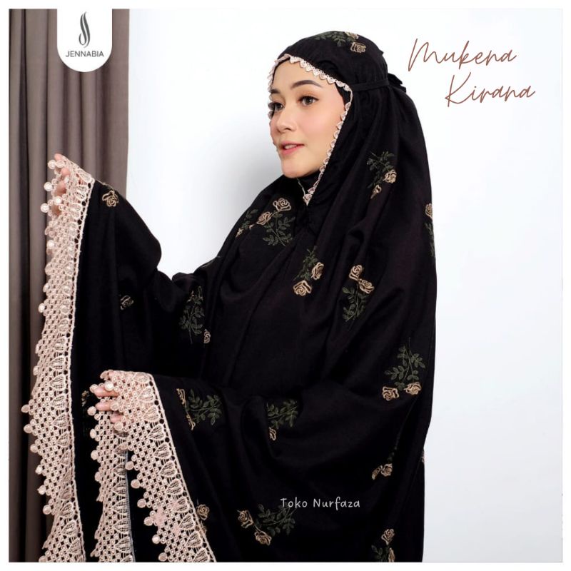 Mukena Bordir ORI Jennabia Renda Premium FREE POUCH EXCLUSIVE