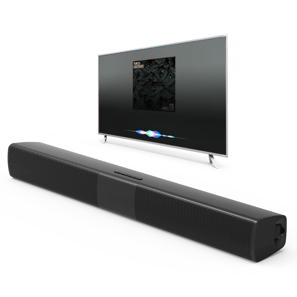 DOOLNNG Soundbar Bluetooth Speaker Home Theater Stereo Subwoofer 20W - Black - 7RSK2IBK