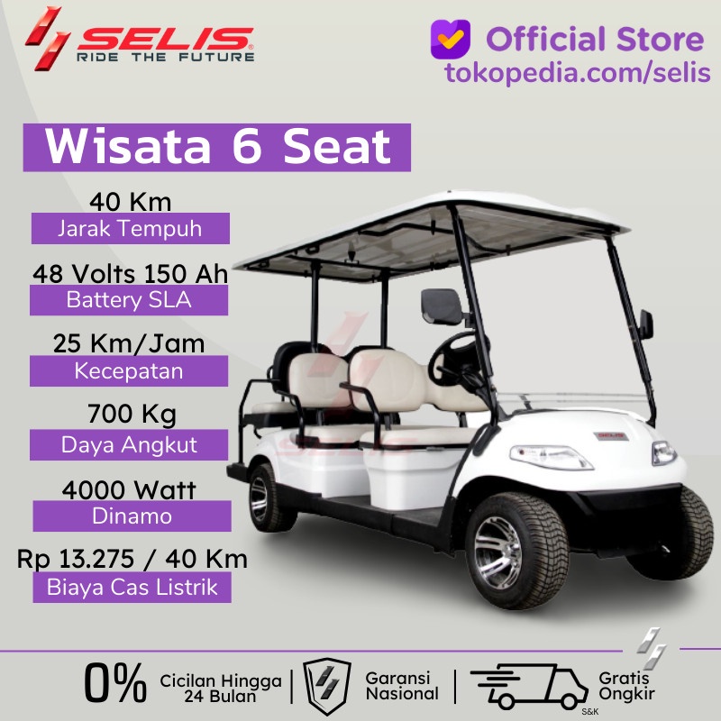 Booking Fee Mobil Wisata 6 Seat Mobil Listrik - Selis Kemayoran