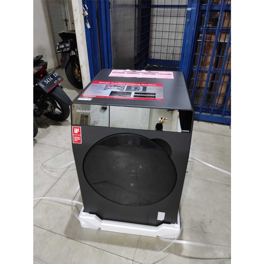 MESIN CUCI FRONT LOADING SHARP ES-FL 1212 SX 12.5 KG 1 TABUNG