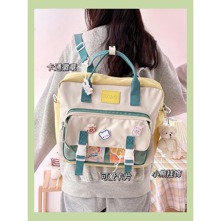 ✗Sera Kanvas Tas Niche Design Rasa Mahasiswa Menghadiri Kelas Remedial Tas Tas Korea Angin Satu Bahu Messenger Tas Wanita