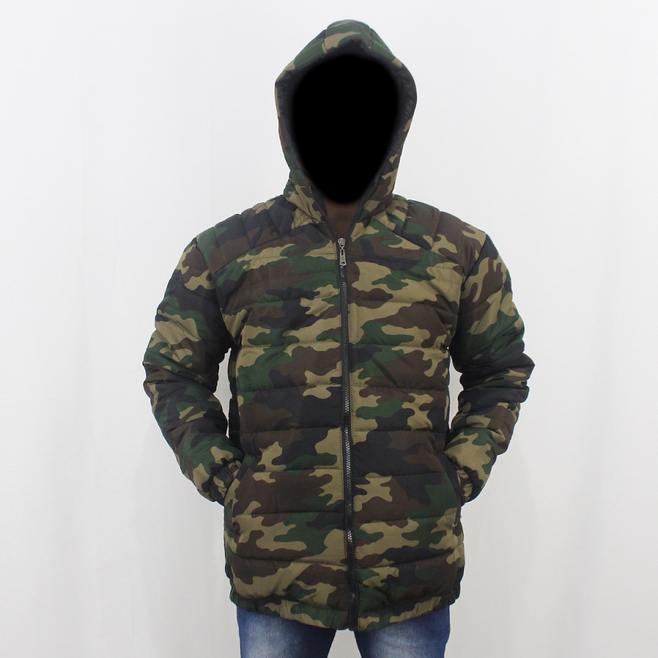 JAKET PUFFER CAMO ARMY HIJAU 01 TEBAL PRIA SIZE M L XL XXL  - JAKET WINTER - JAKET PARASUT TEBAL PRIA - JAKET GUNUNG TEBAL - JAKET HIKING - MANTEL TEBAL