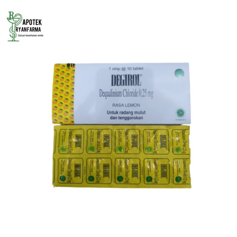 Degirol Lozenges - Obat Sariawan / Radanf Tenggorokan / Permen Sakit Tenggorokan