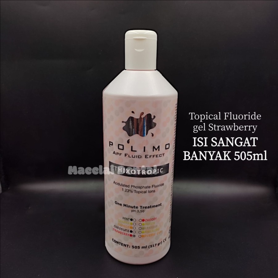 DENTAL FLUOR GEL STRAWBERRY / TOPICAL FLUORIDE / POLIMO APF IMICRYL TERLARIS