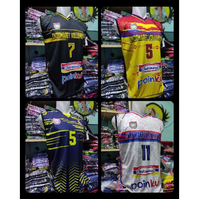 Jersey volly indomart kaos volly indomart