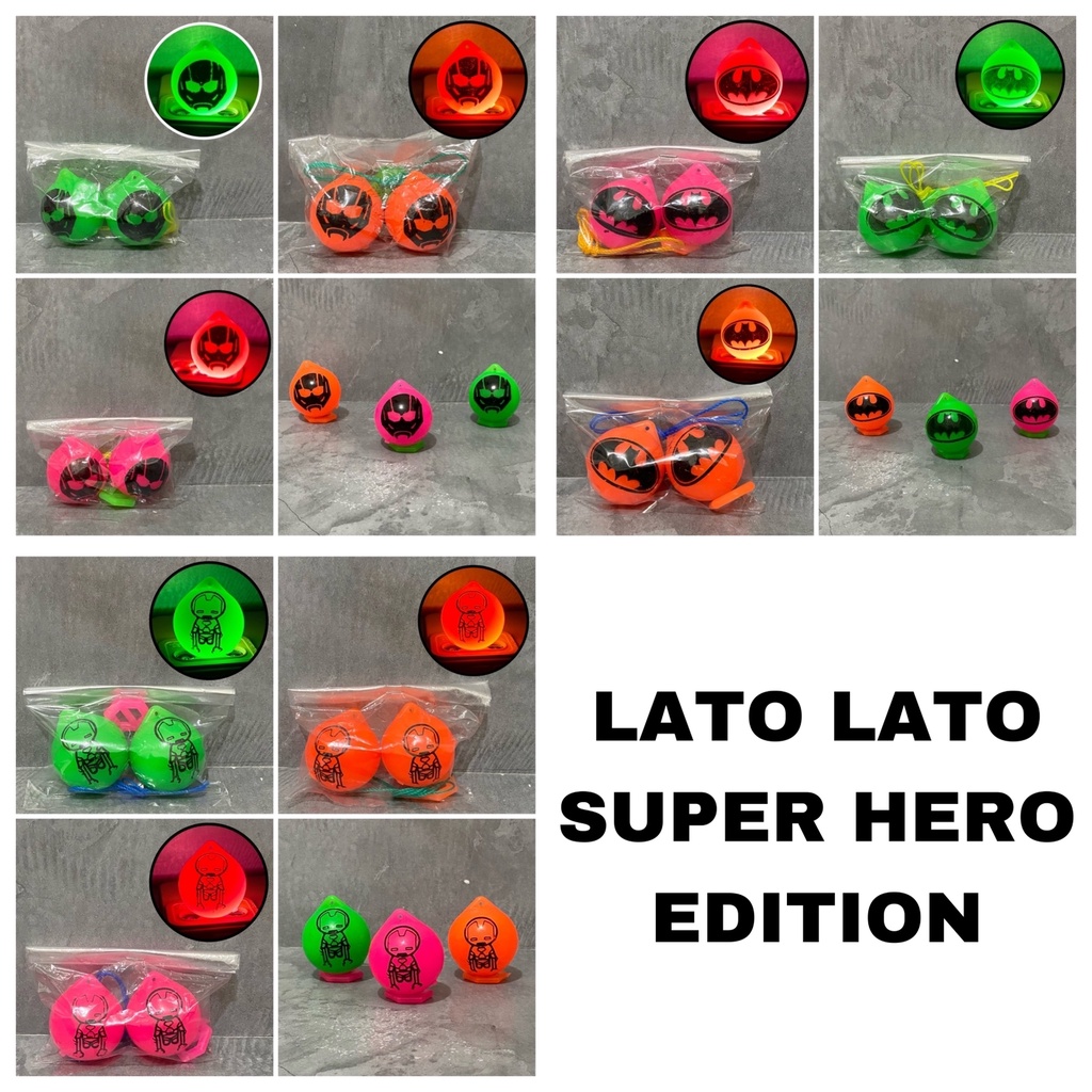 Mainan Lato Lato Super Hero 4 cm