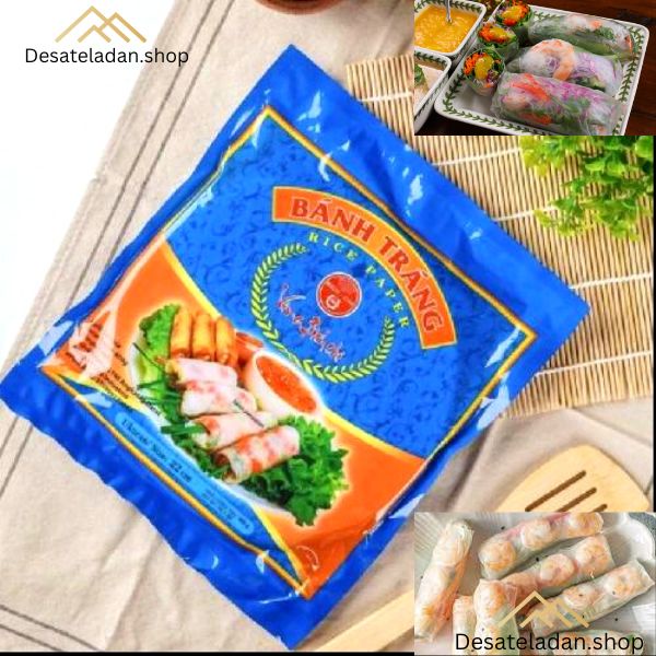 

New ⏩ Banh Trang Vietnam Rice Paper 22cm - Kulit Lumpia Vietnam - Spring Roll - Salad Wrap - Rice Paper Food - Kulit Lumpia Serbaguna