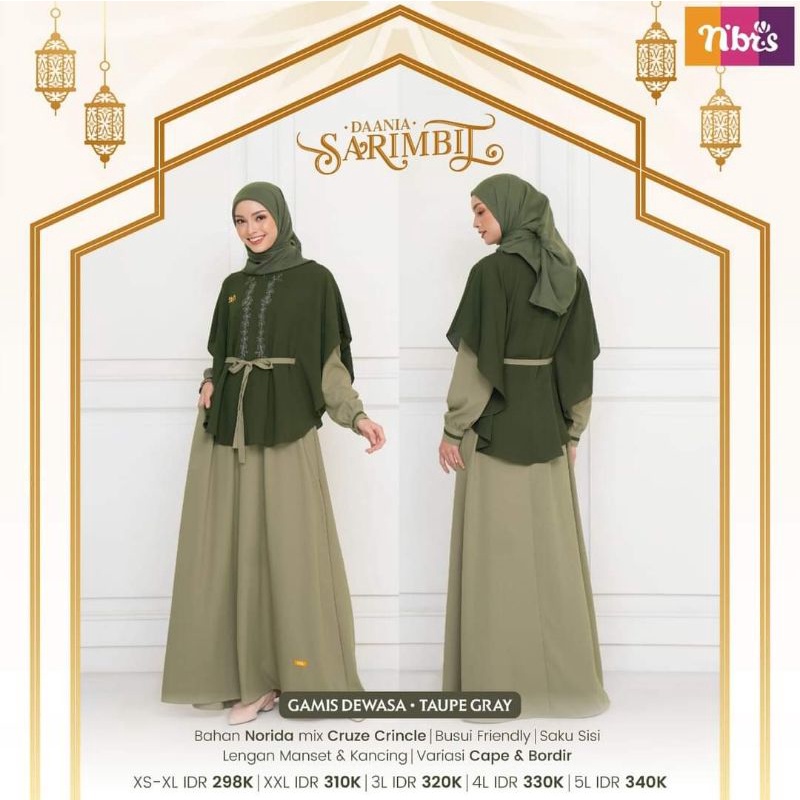 Gamis Sarimbit Daania by Nibras