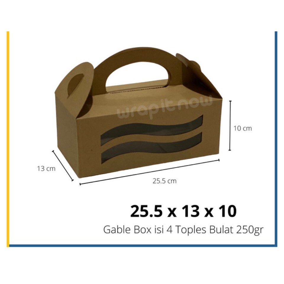 

GABLE BOX JENDELA MIKA 5 pcs 25,5X13X10 CM E-FLUTE T-250 BULAT 4