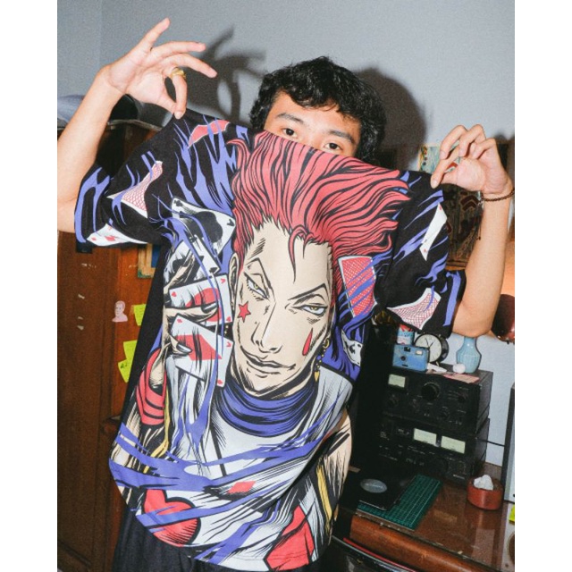T-Shirt Anime Fullprint Hisoka HunterxHunter Superpremium