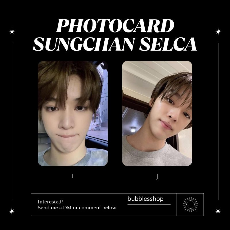 PHOTOCARD UNOFFICIAL SUNGCHAN NCT SELCA