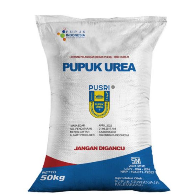 PUPUK UREA PUSRI Repack Berat : (1kg)-(500gram)-(50 gram)