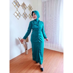 IDADJISTORES - Seragam PKK Nasional Warna Hijau dan Biru