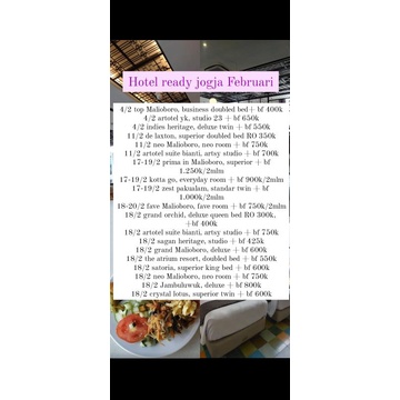 VOUCHER / DISKON HOTEL YOGYAKARTA JOGJA SOLO SURABAYA