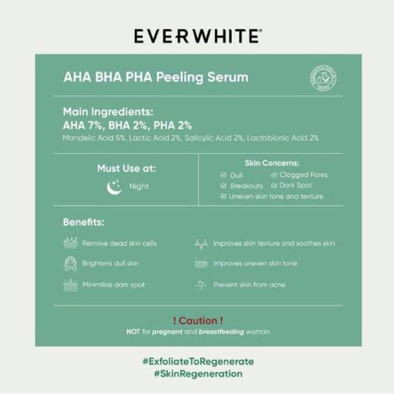 Ever White AHA BHA PHA Peeling Serum